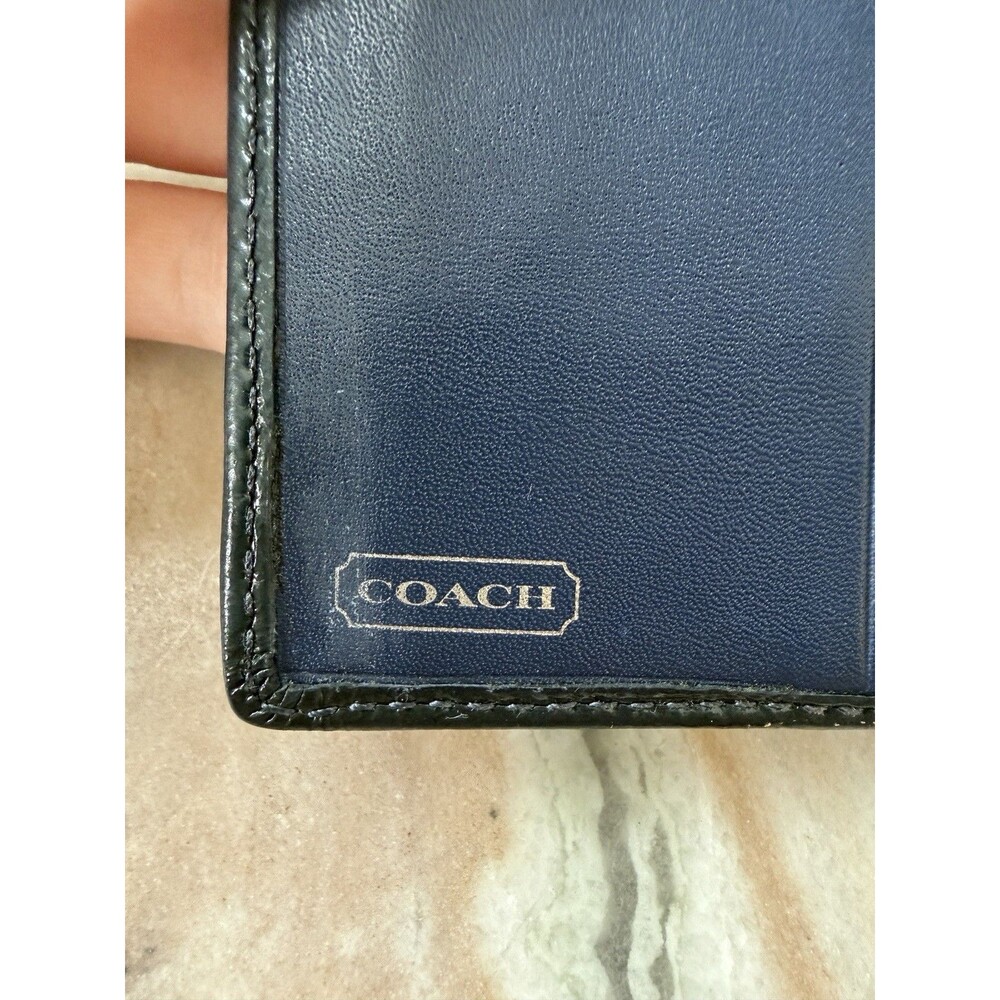 RARE Coach Legacy Black Leather Trifold Wallet Excellent Condition! - Picture 7 of 12